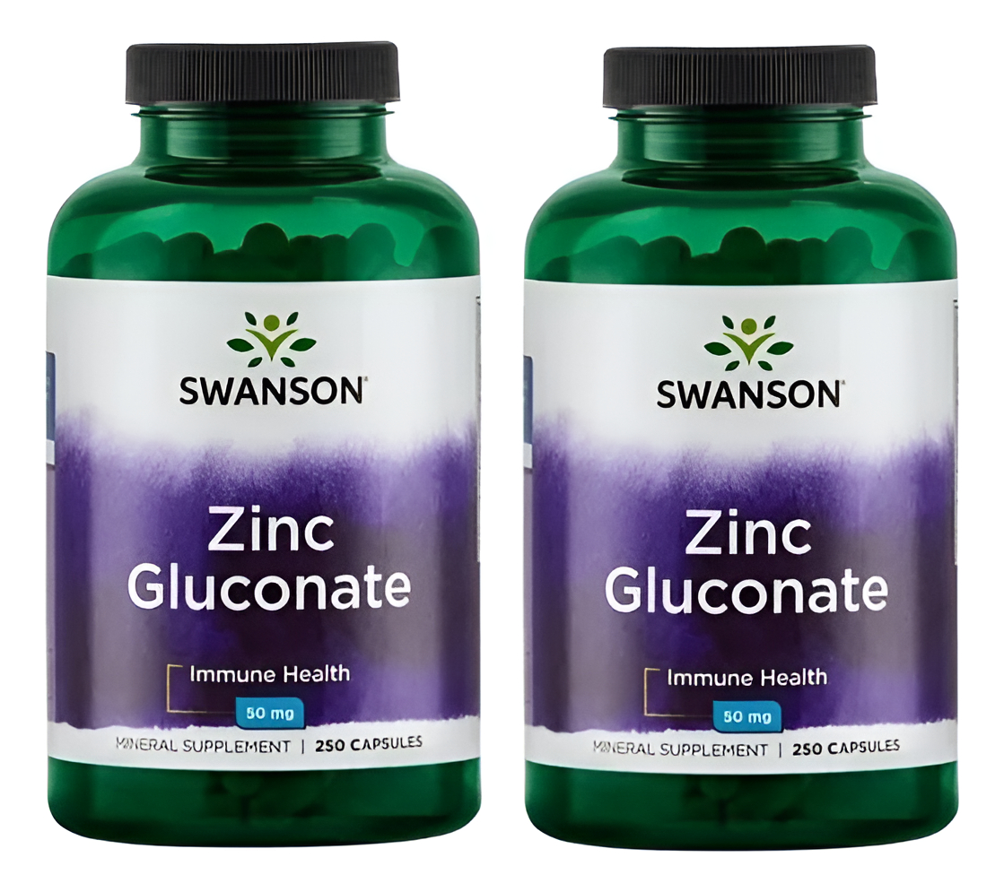 Zinc Gluconato 50 Mg 500 Caps Calidad Swanson Salud Inmune