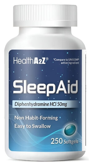 Healtha2z - Ayuda Para Dormir, Difenhidramina, Hcl 50mg, 250