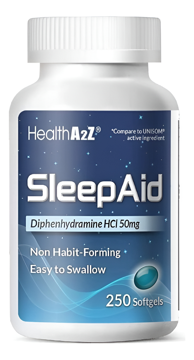 Healtha2z - Ayuda Para Dormir, Difenhidramina, Hcl 50mg, 250