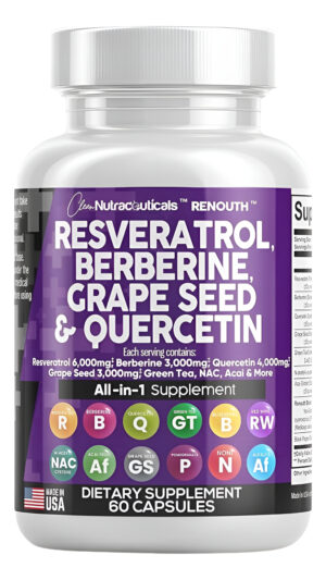 Resveratrol 6000mg - 60 Cápsula