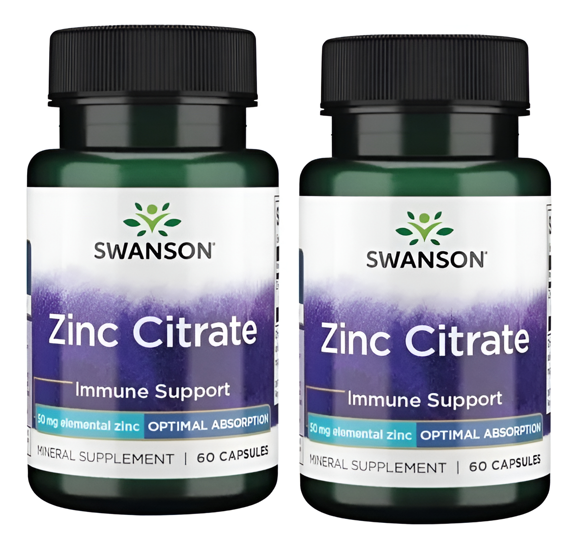 Citrato De Zinc 50mg 120 Caps Soporte Inmune Swanson