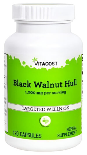 Black Walnut Hull Nogal Negro 120 Capsulas 1000 Mg Vitacost
