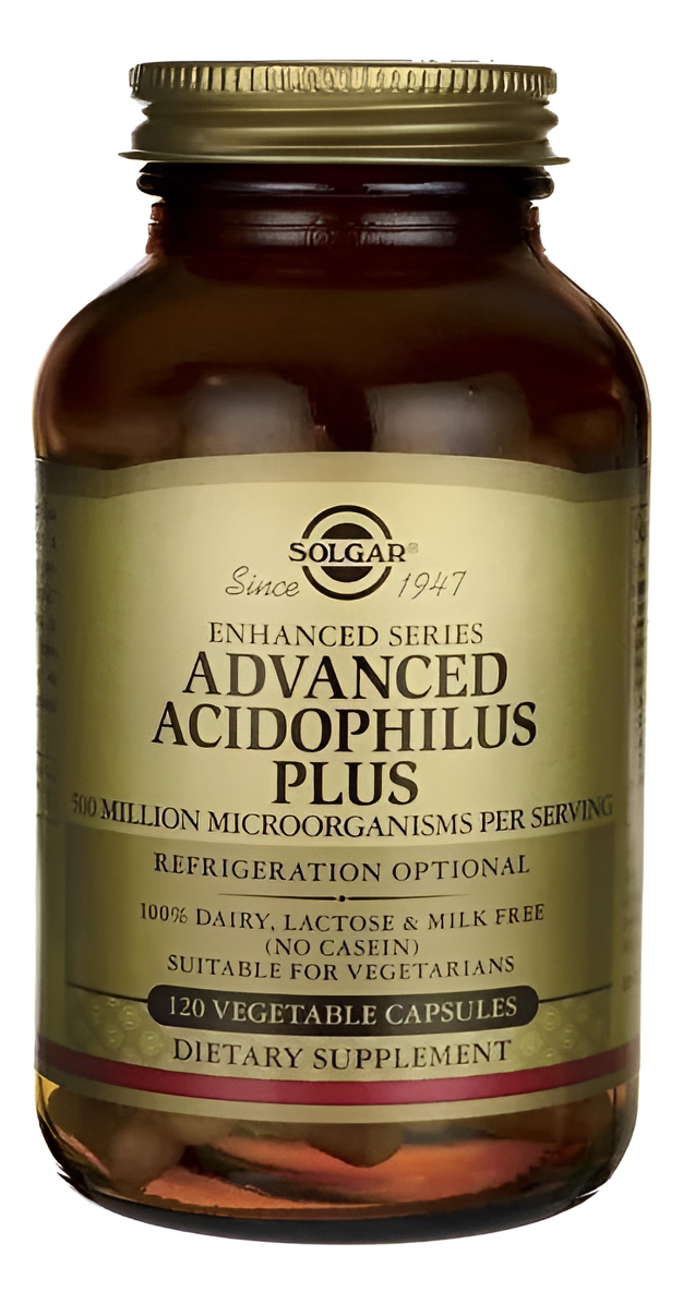 Solgar Acidophilus Plus 120 Vegis Caps 500 Millones De Ufc