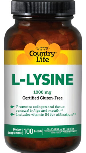 L-lisina 100tabls Country Life