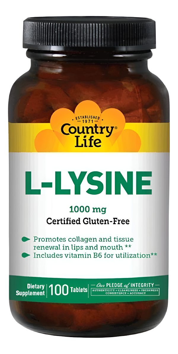 L-lisina 100tabls Country Life