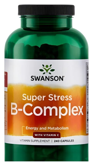 B-complex + Vitamina C Super Stress 240 Capsulas Mega Frasco