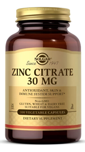 Citrato De Zinc De 30 Mg - 100u