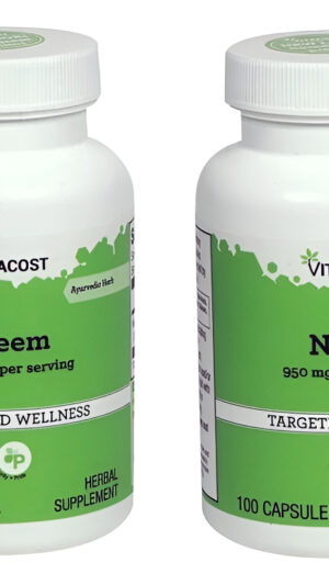 Neem 950 Mg Por Porción 100 Cápsulas De Vitacost 2unidades