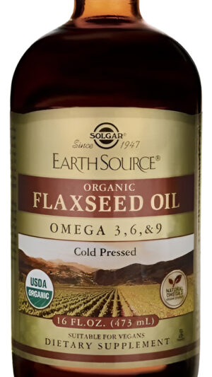 Aceite De Linaza Orgánico Omega 3, 6 Y 9 16 Onz Envió Gratis