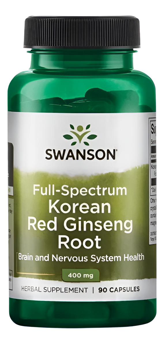 Raíz De Ginseng Rojo Coreano De Espectro Completo 400mg 90