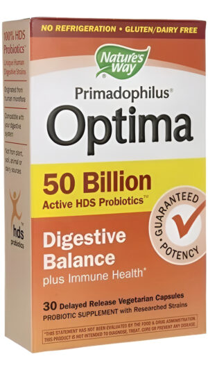 Primadophilus Optima/salud Digestiva Y Fibra/probiotic 30cap