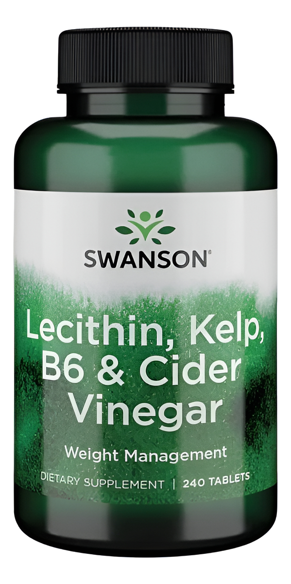 Lecithin Kelp B6 Vinagre De Sidra 240 Tabletas Bajar De Peso