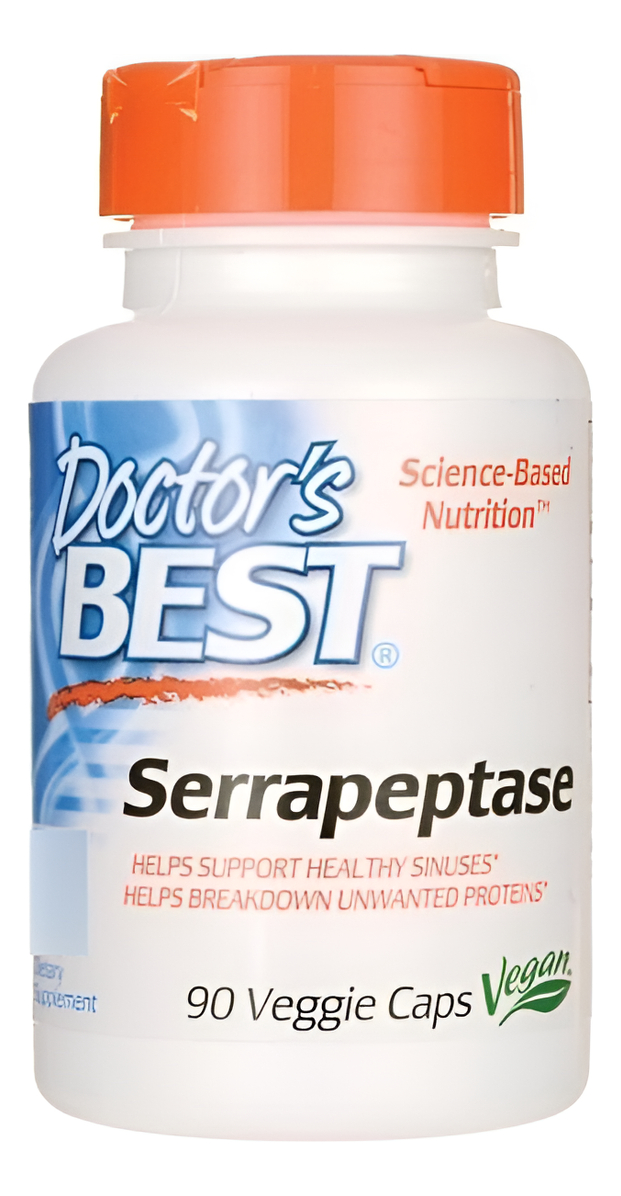 Doctors Best Serrapeptase 90caps Paranasales Sanos 40000 Spu