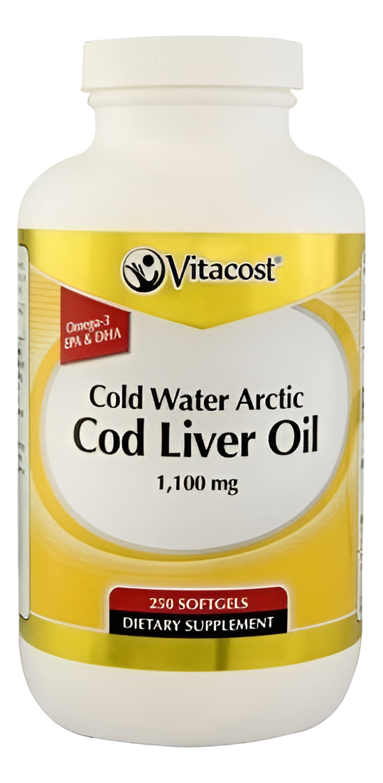Cod Liver Oil Aceite De Higado De Bacalao 250 Soft 1100mg