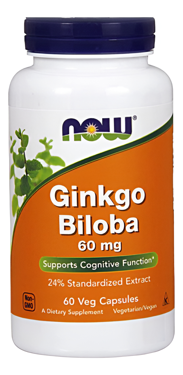 Ginkgo Biloba 60mg 60cap Now