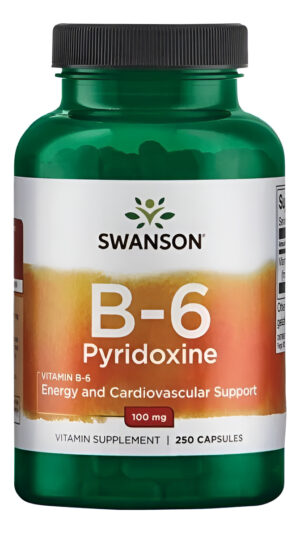 Vitamina B-6 Piridoxina 100 Mg 250 Cap Energia Y Corazon Sw