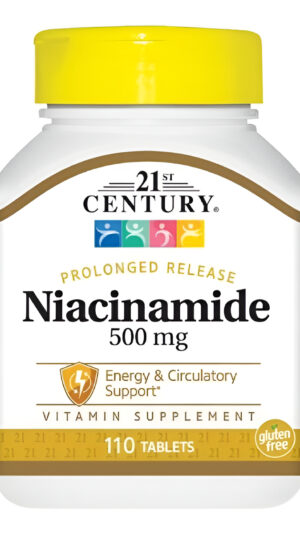 Niacinamide De Liberación Prolongada 500 Mg 110 Tabletas