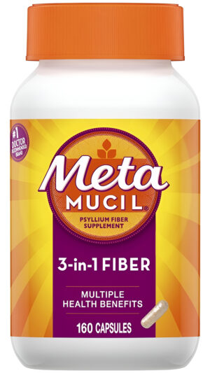 Metamucil 3 En 1 Suplemento De Fibra 160 Capsulas