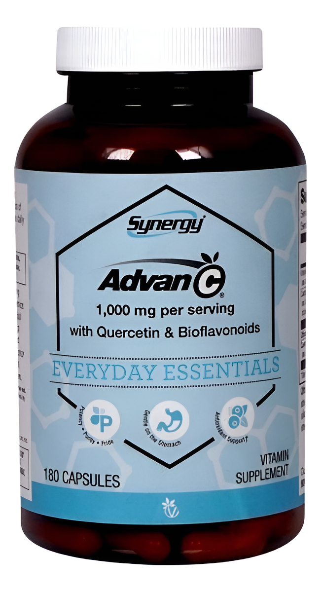 Synergy Advan-c 1,000mg, Quercetina Y Bioflavonoides 180 Cáp
