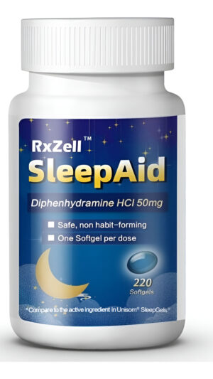 Rxzell Sleep Aid - Difenhidramina Hcl 50 Mg - 220 Uds