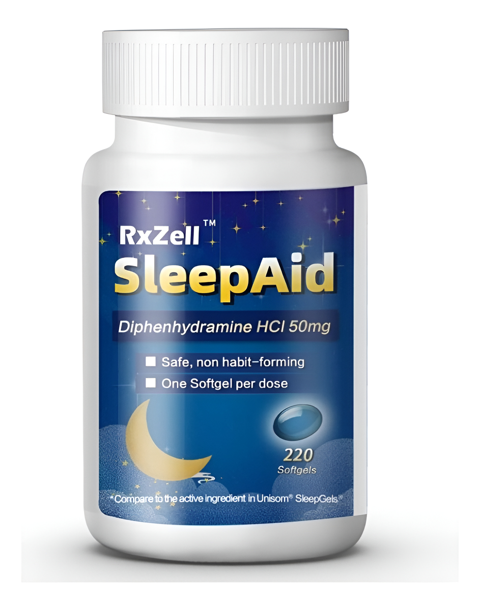 Rxzell Sleep Aid - Difenhidramina Hcl 50 Mg - 220 Uds