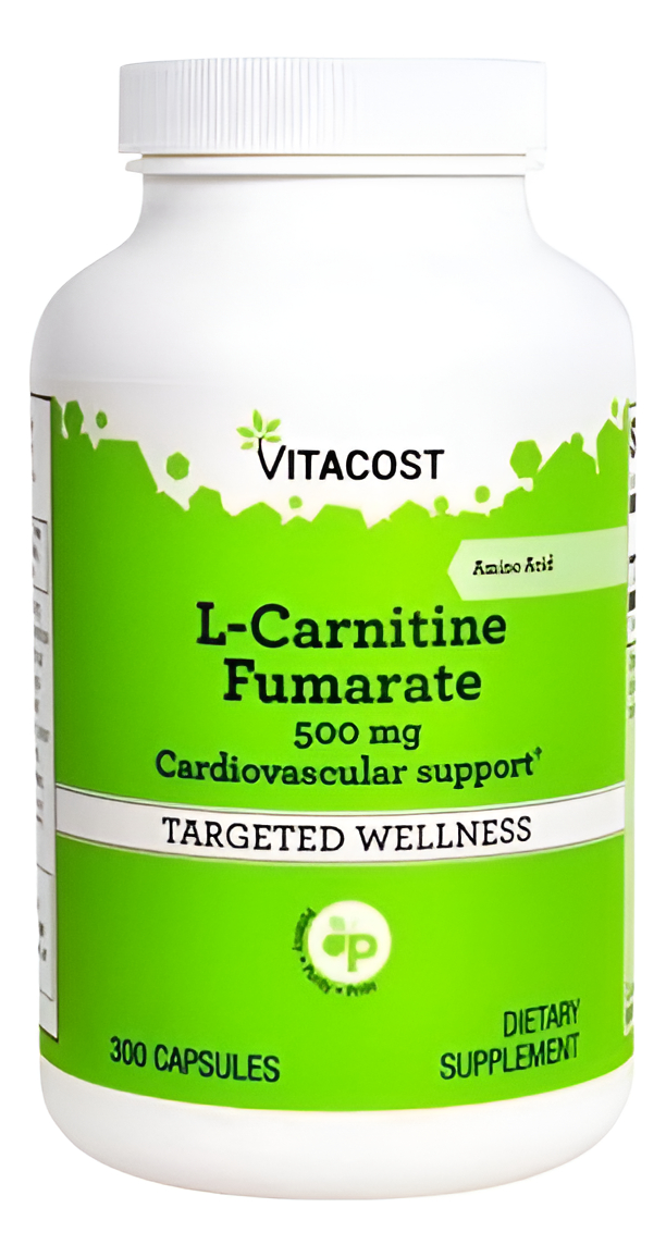 L Carnitine Fumarate Cardiovascular 500 Mg 300 Cápsulas