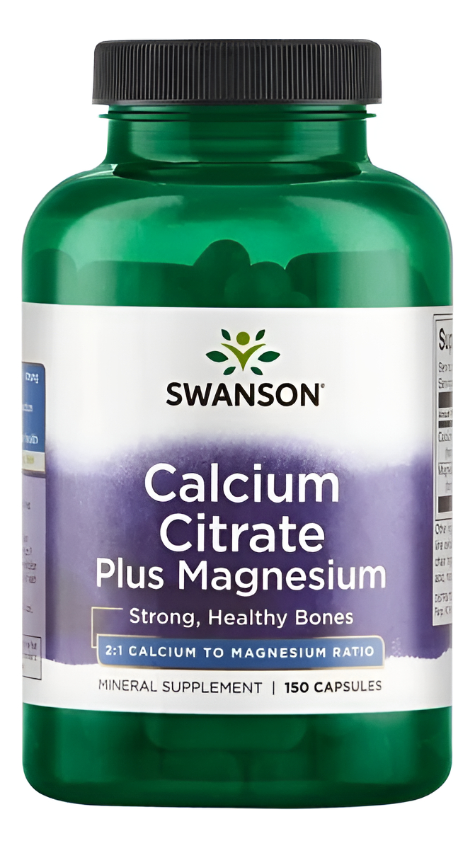 Citrato De Calcio Mas Magnesio 150 Tabletas De Swanson