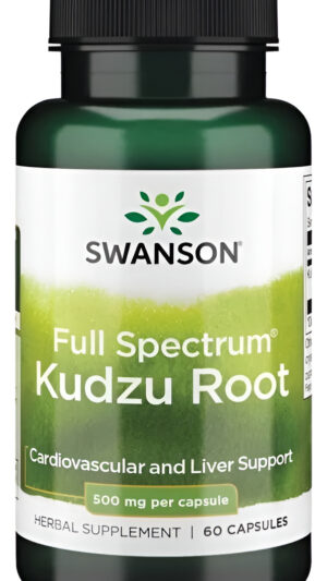 Raíz De Kudzu De Espectro Completo 60 Caps 500 Mg