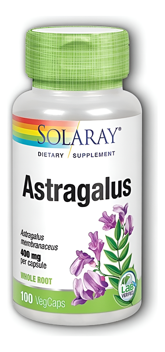 Astragalus 400 Mg - 100 Capsules Solaray - Salud Inmune