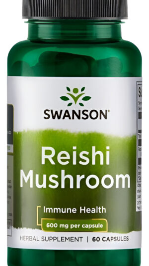 Reishi Mushroom 600 Mg 60 Caps De Swanson