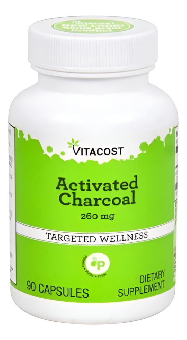 Activated Charcoal 260 Mg 90 Caps De Vitacost