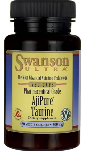 Taurina Ajipure 500mg 60cáps Veganas