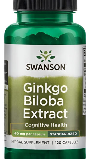 Extracto De Ginkgo Biloba  Estandarizado 60 Mg 120 Capsulas