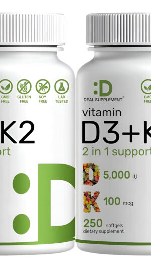 Vitamina D3 Con K2 250cap Set 2