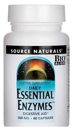 Enzimas Digestivas Source Naturals 500 Mg 60 Cáp Vegetariana
