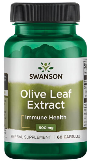 Olive Leaf Hojas De Olivo 60 Caps 500mg De Swanson