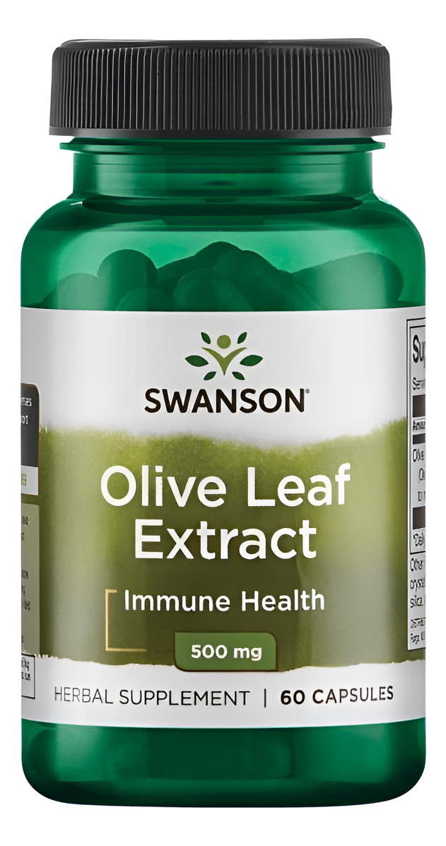 Olive Leaf Hojas De Olivo 60 Caps 500mg De Swanson