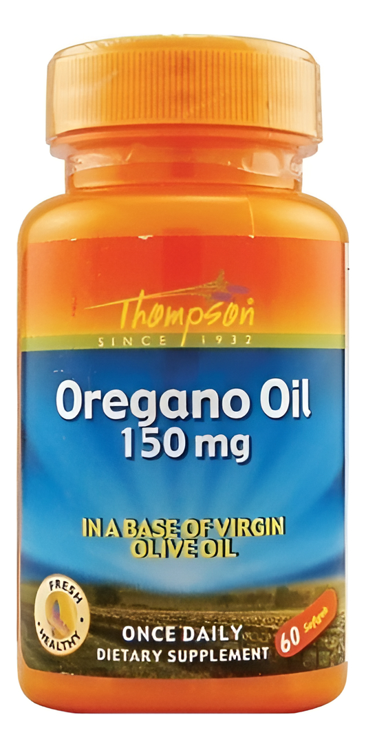 Aceite De Orégano Thompson 150 Mg 60 Softgels