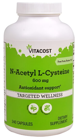 N-acetil L-cisteína - 600 Mg - 240 Cápsulas Vitacost