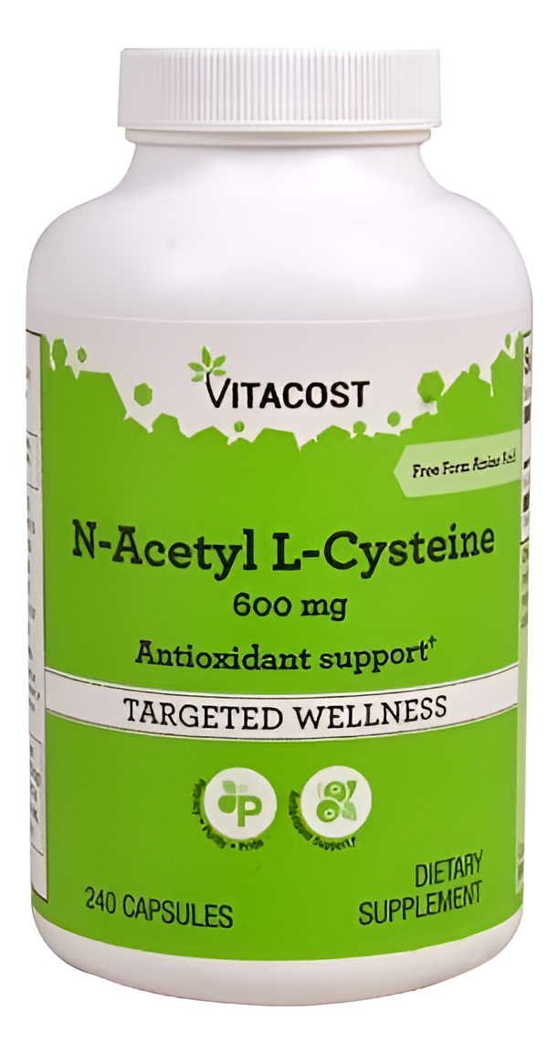 N-acetil L-cisteína - 600 Mg - 240 Cápsulas Vitacost