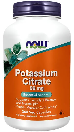 Citrato Potasio 360 Cap Now Foo