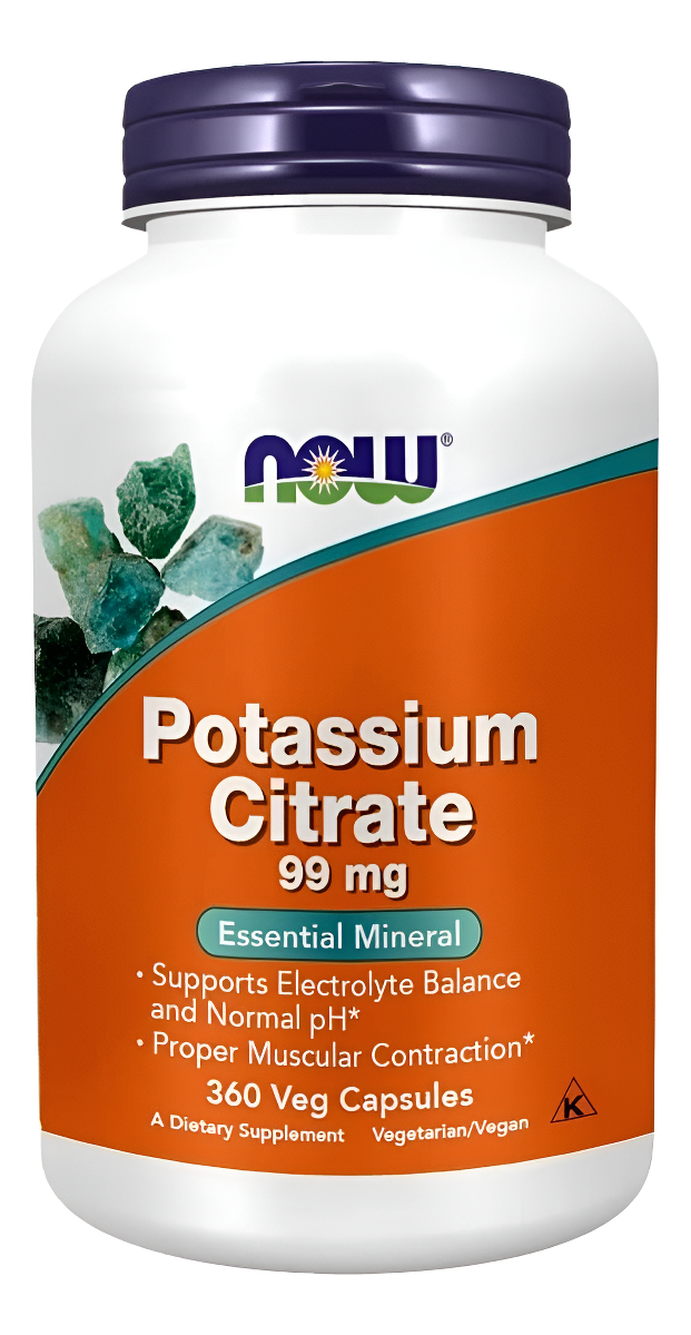 Citrato Potasio 360 Cap Now Foo