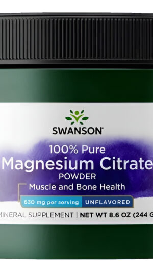 Citrato De Magnesio  En Polvo Powder 100% Puro De Swanson