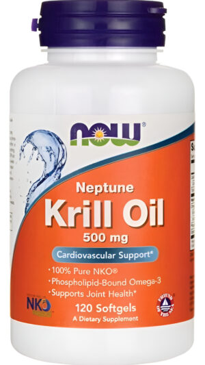 Aceite De Krill Neptuno 500 Mg 120 Softgels De Now Foods