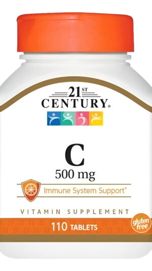 Vitamina C 21st Century 500mg 110 Tablets Sistema Inmune
