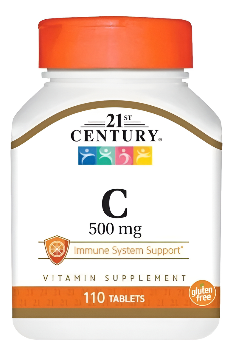 Vitamina C 21st Century 500mg 110 Tablets Sistema Inmune