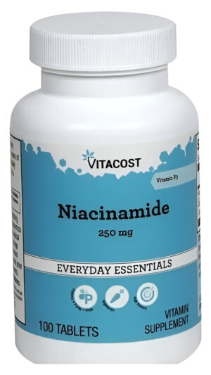 Niacinamide  Vitamina B 3  250 Mg 100 Tabletas De Vitacost