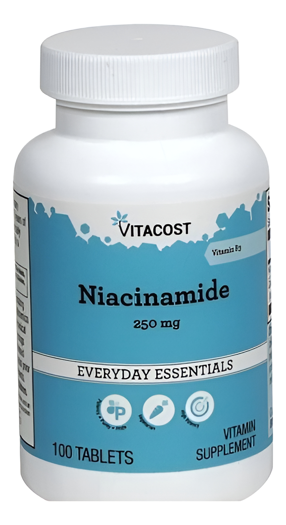 Niacinamide Vitamina B 3 250 Mg 100 Tabletas De Vitacost