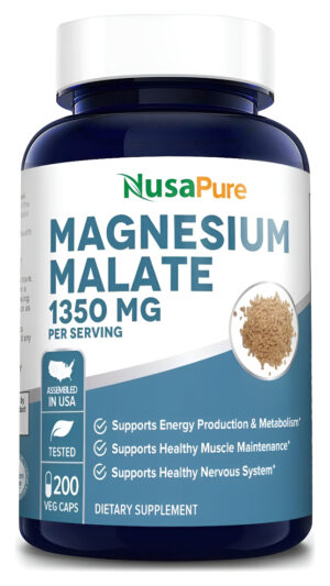 Malato Magnesio 1350mg Nusapure