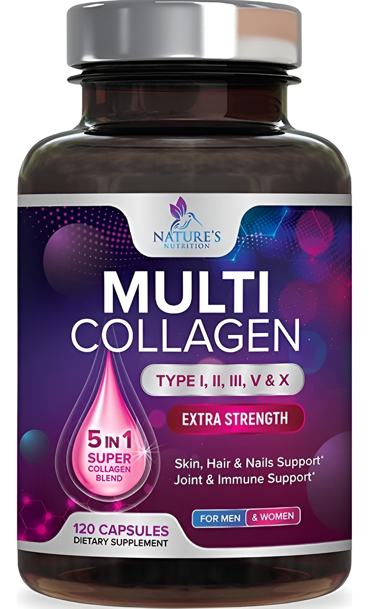Natures Nutrition Peptidos De Colageno 1000mg - 120 Caps